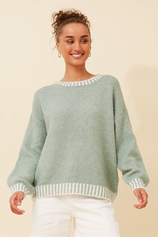 MAILANI SOLID KNIT PULLOVER