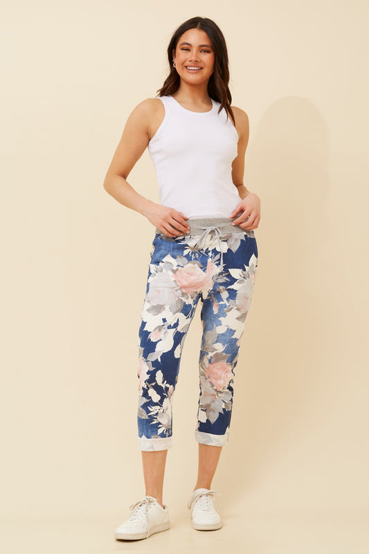 GINNA FLORAL JOGGER PANTS