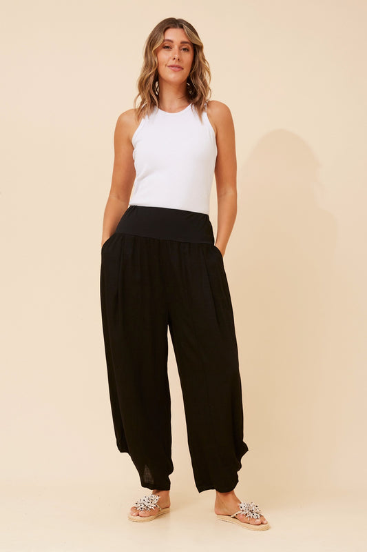 FREYA LINEN BLEND PANTS