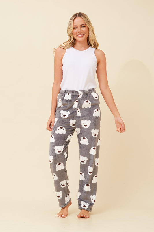 LEE TEDDY PRINT PLUSH PYJAMA PANTS