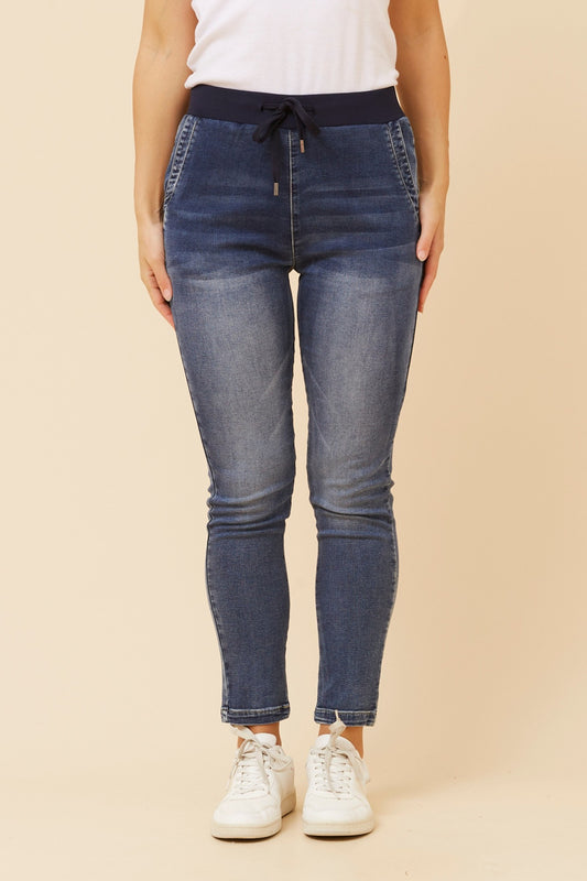 JILL DENIM JOGGER PANTS