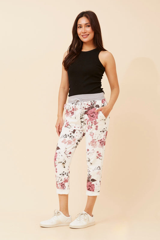 GINNA FLORAL JOGGER PANTS