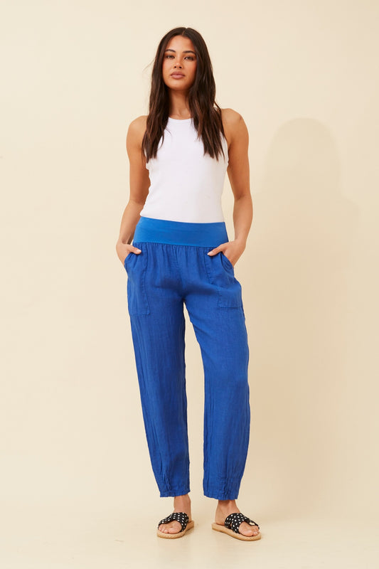 FINN SOLID LINEN PANTS