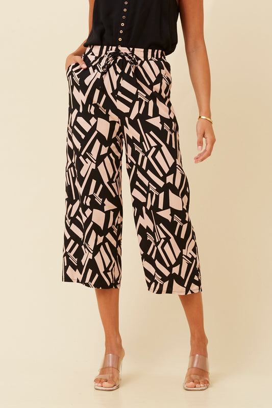 SUZE ABSTRACT PRINT CULOTTES