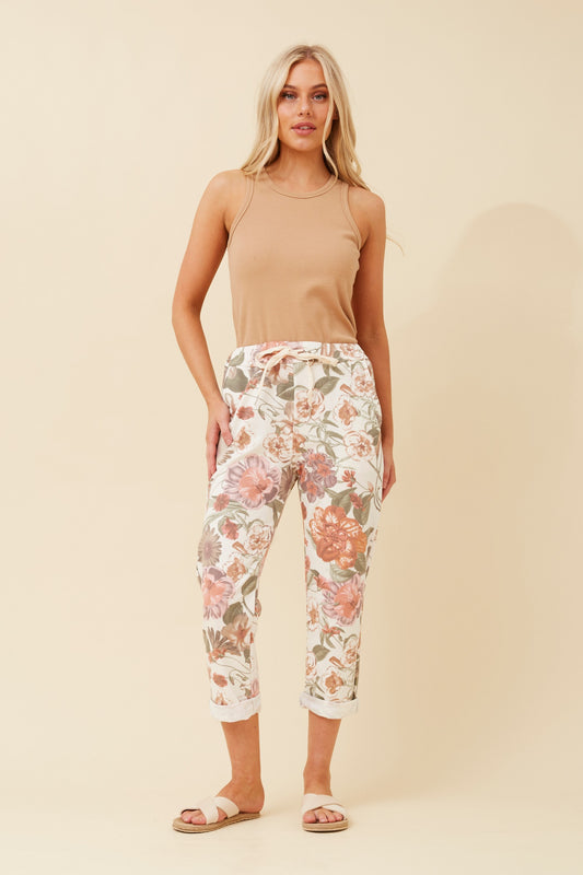 JANJA FLORAL JOGGER PANTS