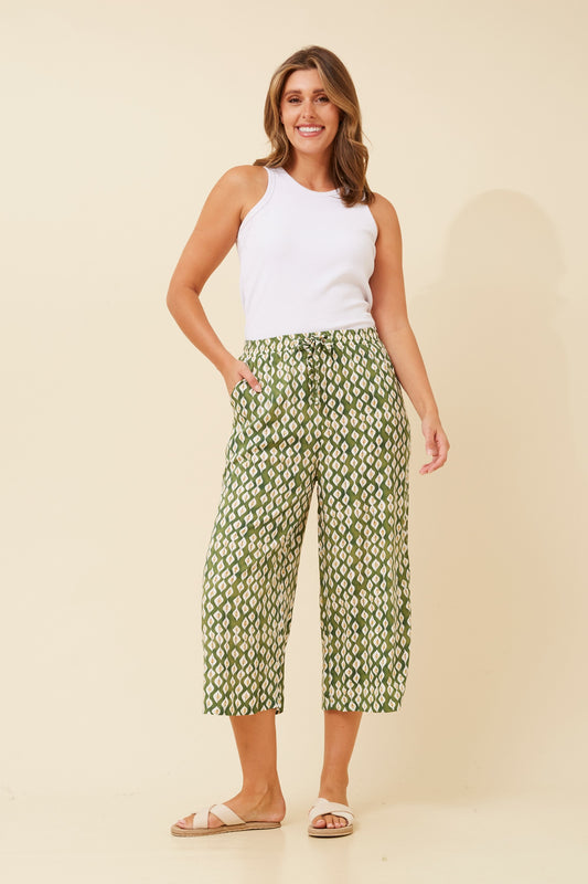 SUZE ABSTRACT PRINT CULOTTE