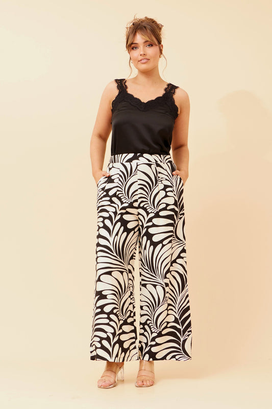 LOXANA ABSTRACT PRINT PANTS