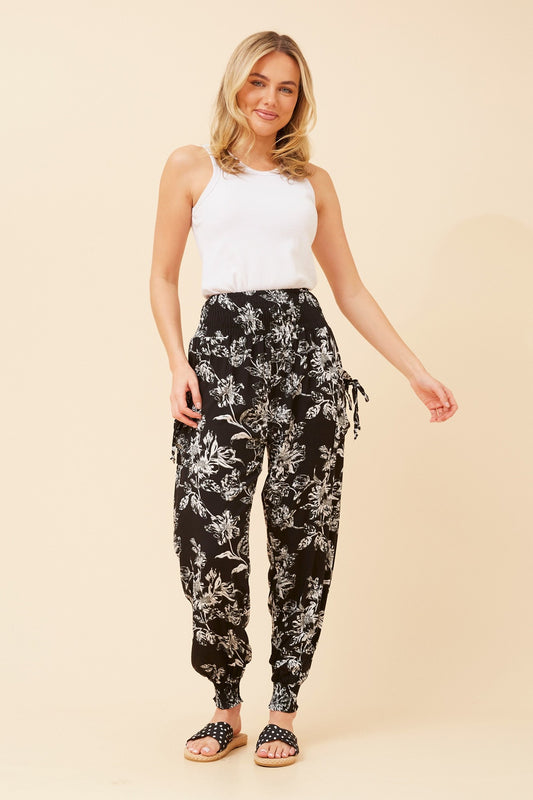 FLORAL HAREM PANTS