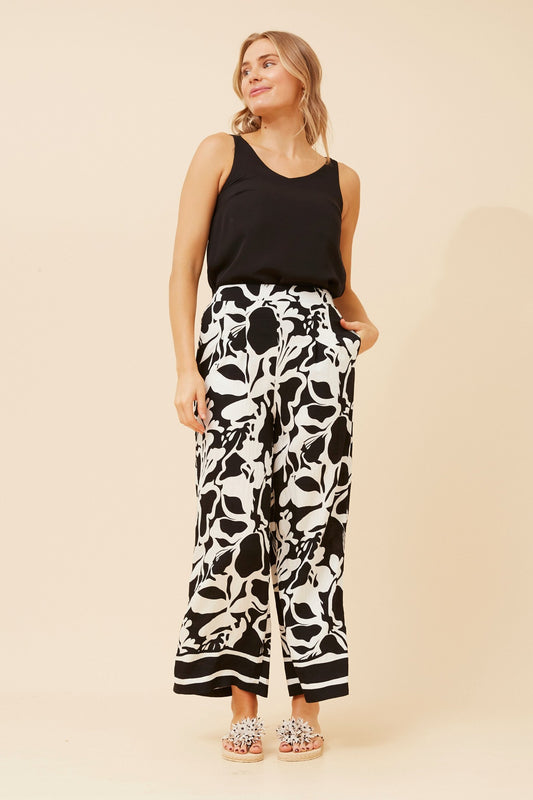 LOXANA ABSTRACT PRINT PANTS