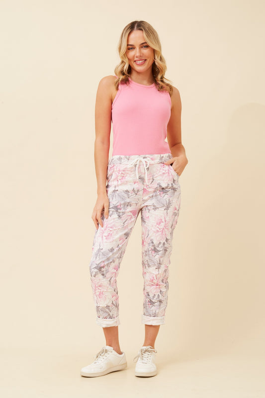 JANJA FLORAL JOGGER PANTS