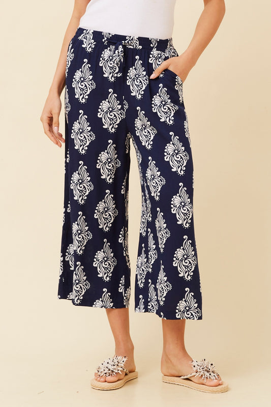 SUZE BORDER PRINT PANTS