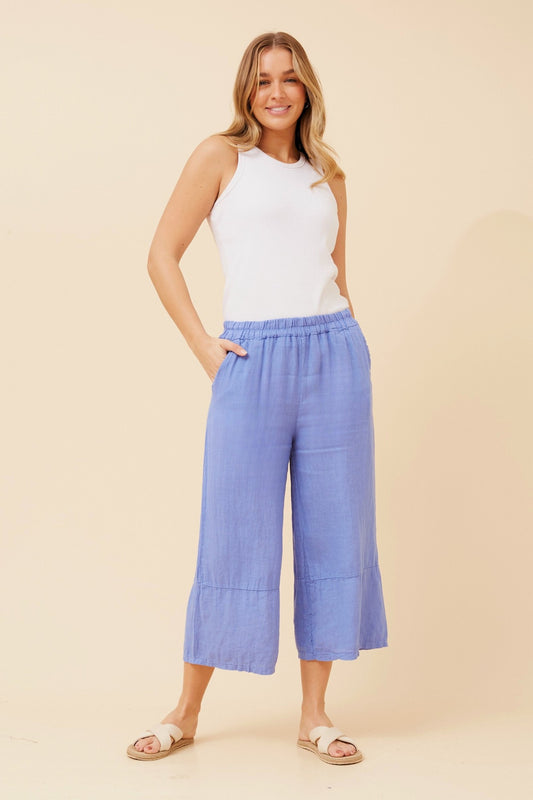 CECILIA SOLID LINEN PANTS