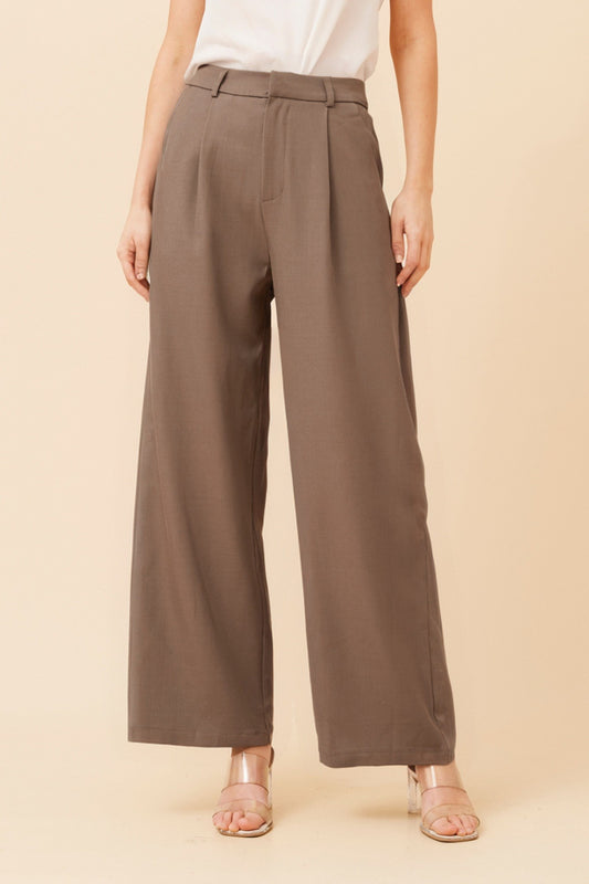 MAHA SOLID WIDE LEG PANTS