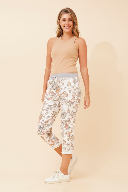 JANJA FLORAL JOGGER PANTS