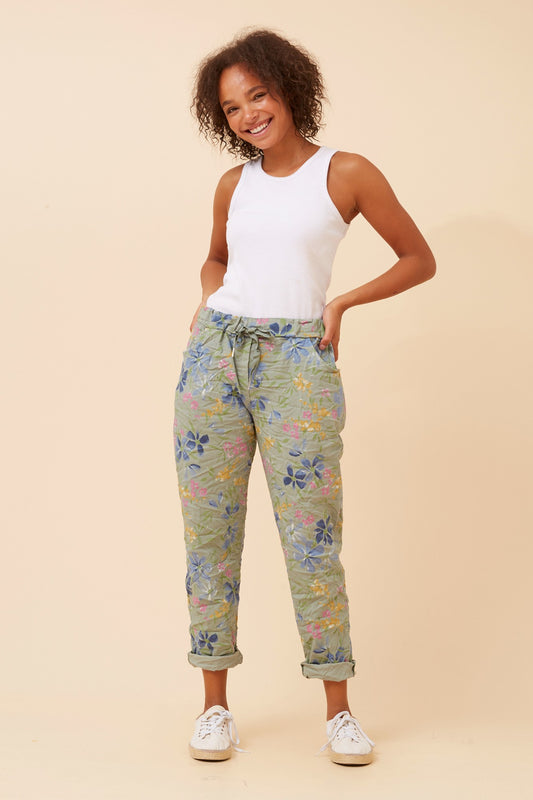 JANJA FLORAL JOGGER PANTS