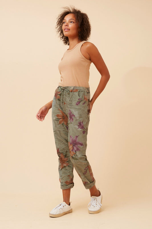 JANJA FLORAL JOGGER PANTS