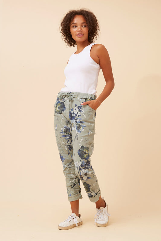 JANJA FLORAL JOGGER PANTS