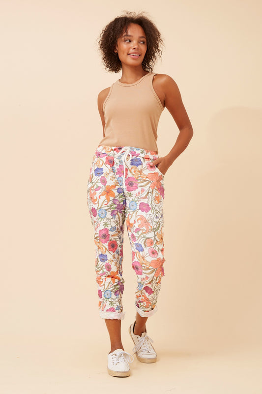 JANJA FLORAL JOGGER PANTS