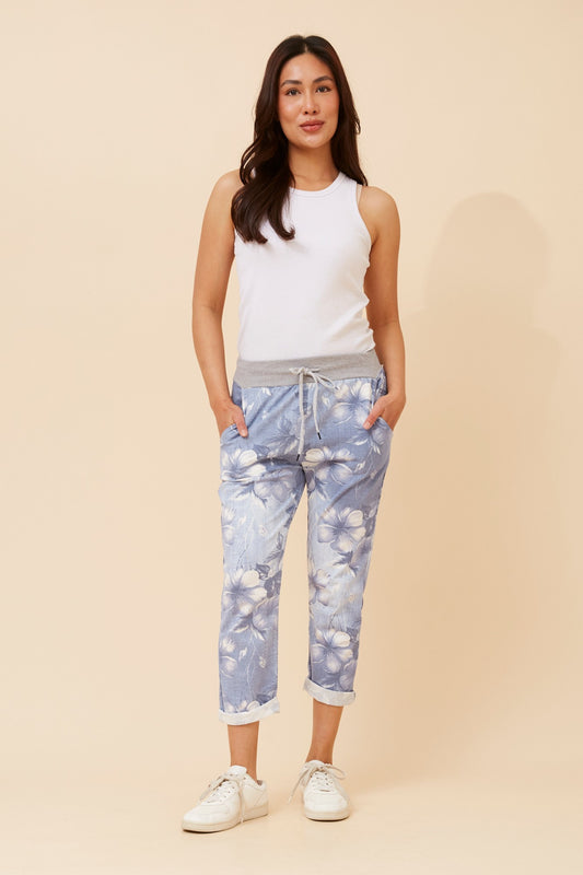 GINNA FLORAL JOGGER PANTS