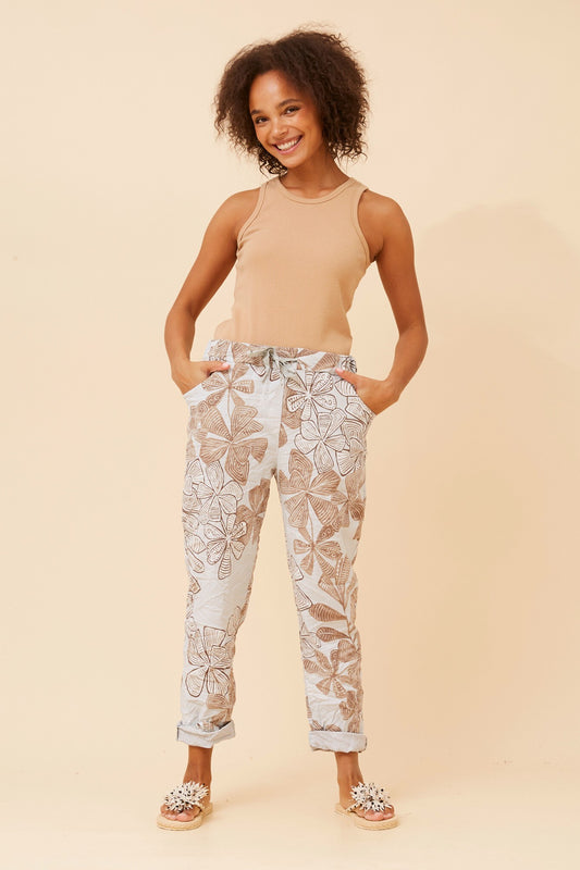 JANJA FLORAL JOGGER PANTS