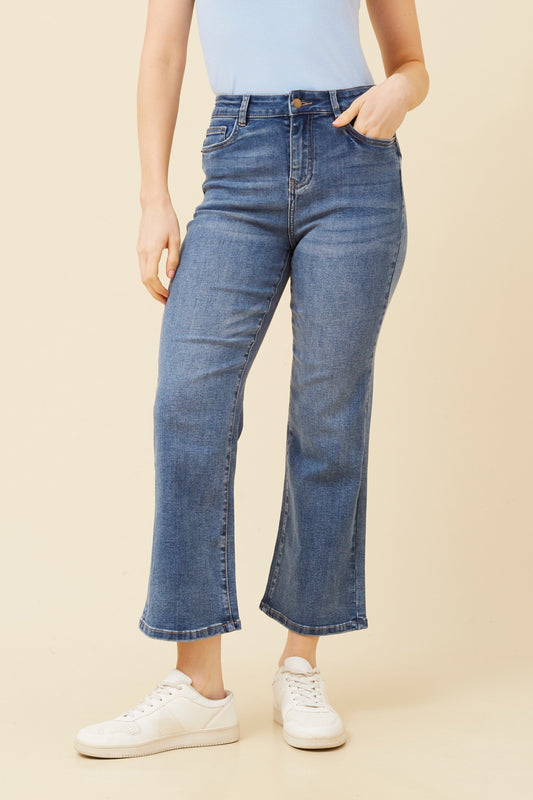 ELVIRA STRAIGHT LEG DENIM PANTS