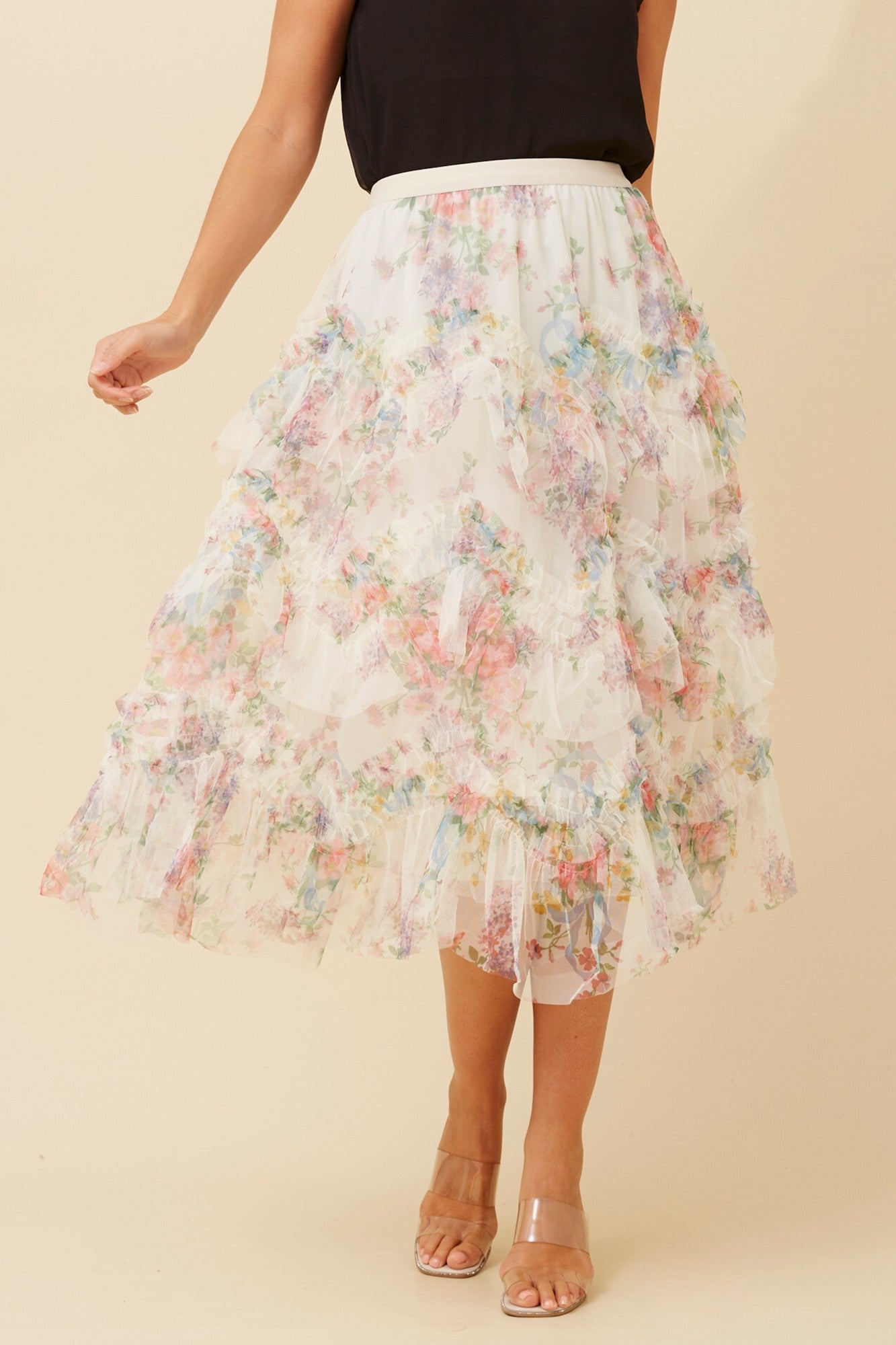 Divisha floral tulle skirt | Buy Online | Femme Connection