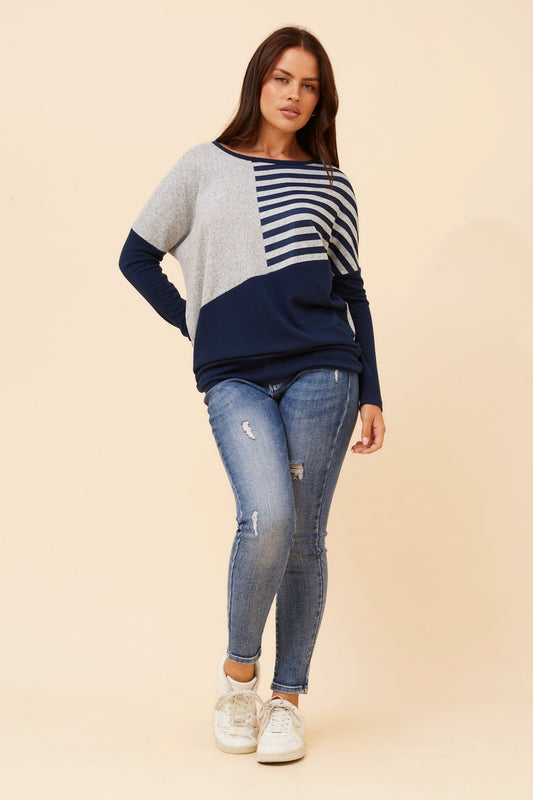 BIRD COLOUR BLOCK TOP