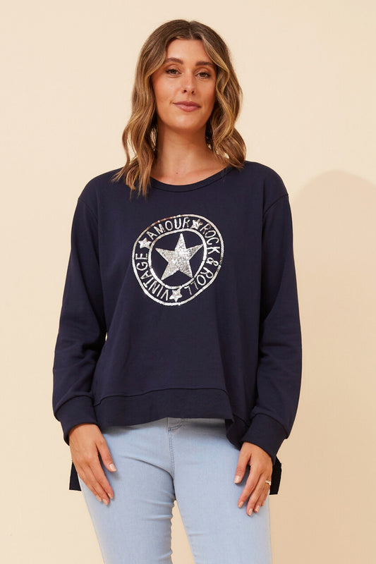 HUDSON STAR PRINT JUMPER