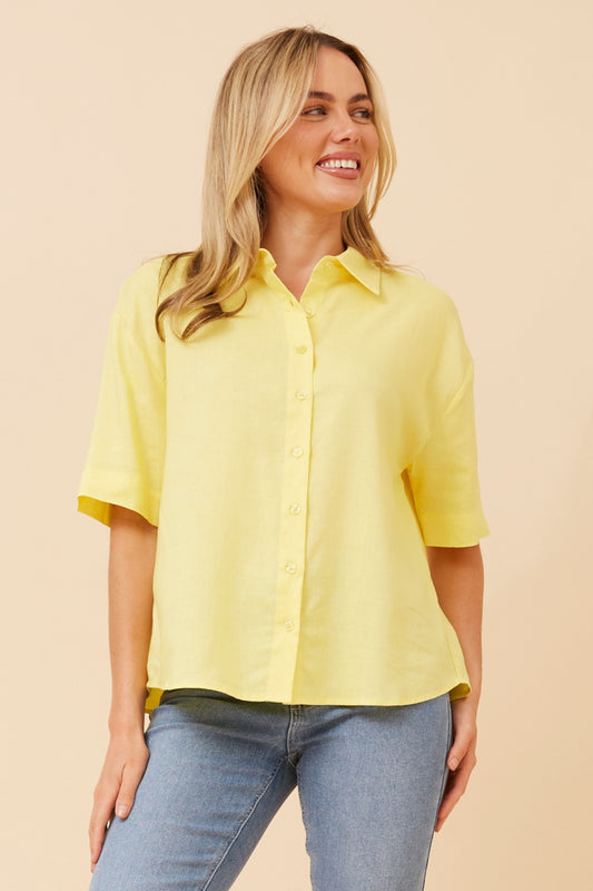 CALEB LINEN BLEND TOP