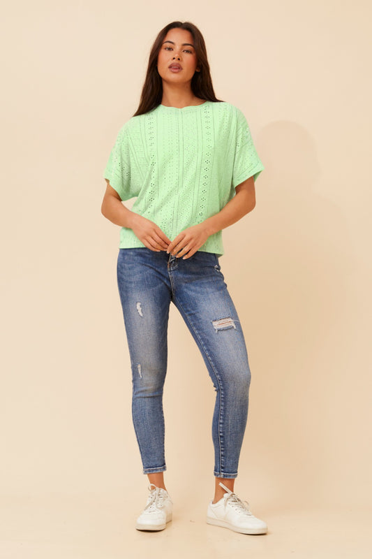 REBI BRODERIE ANGLAISE TOP