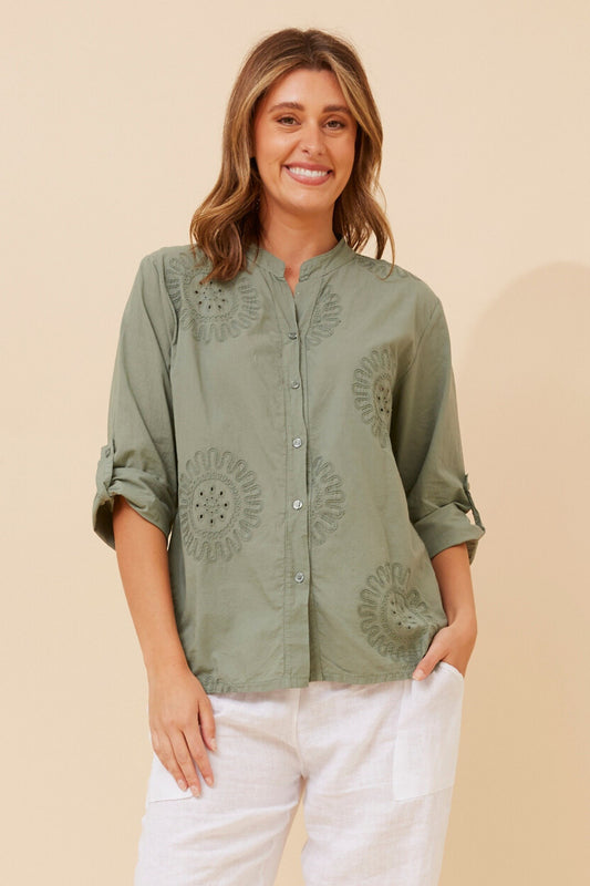 DOLCINA EMBROIDERED SHIRT