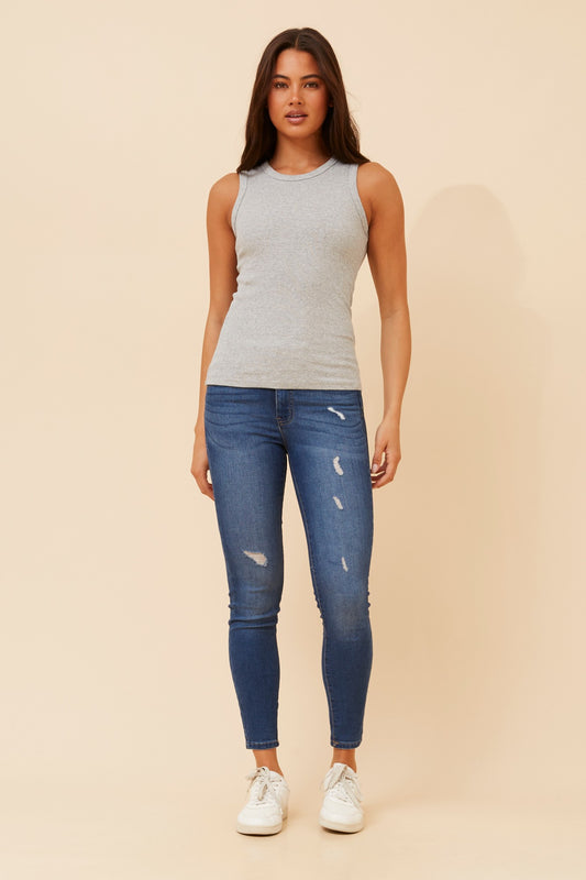 ROSEMARY RIBBED SINGLET