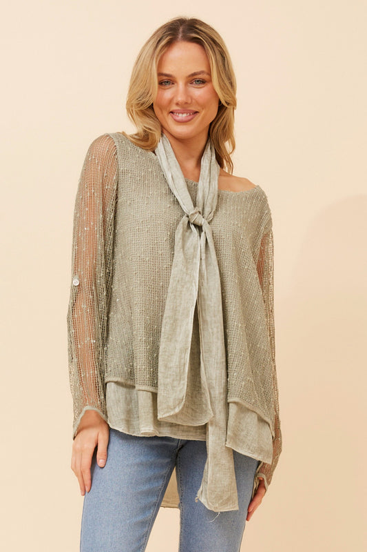 GRAZIELLA DOUBLE LAYERED TOP