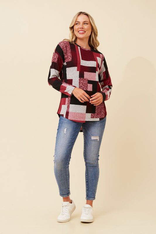 EVA COLOUR BLOCK TOP