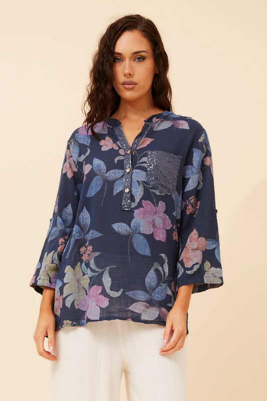 ROSETTA FLORAL TOP