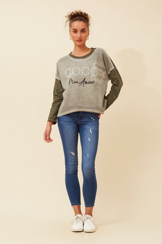 ISABETTA FAUX SUEDE TOP