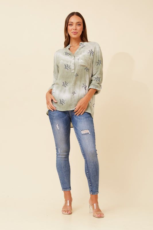 ROSETTA ABSTRACT PRINT TOP