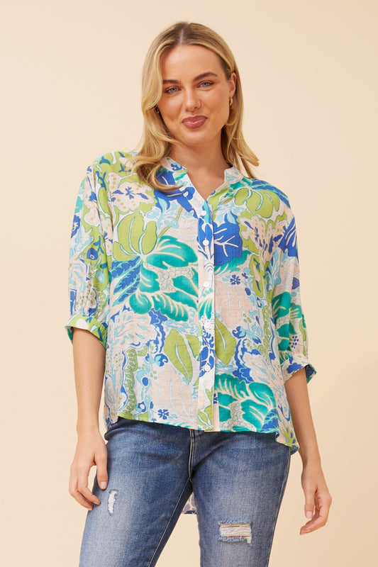 BELINA ABSTRACT PRINT SHIRT
