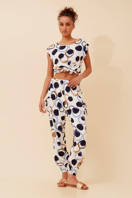 SHELLY POLKA DOT PRINT TOP