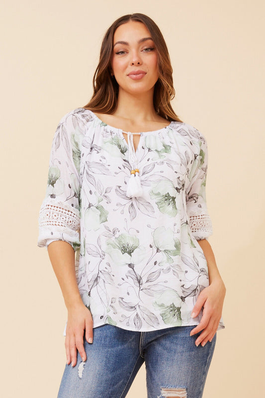 ANDREA FLORAL TOP