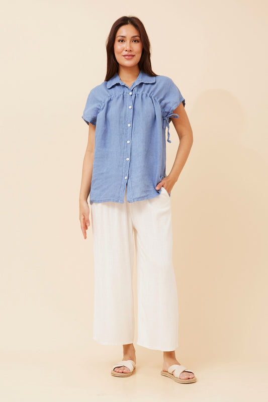 MELE SOLID LINEN SHIRT