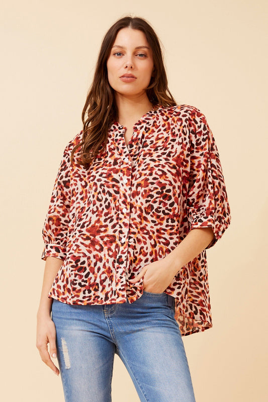 BELINA ANIMAL PRINT SHIRT