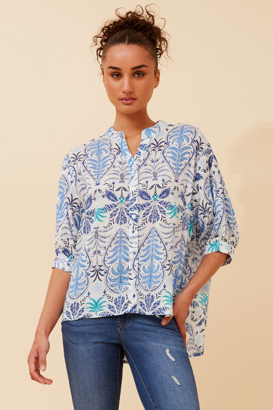 BELINA ABSTRACT PRINT SHIRT