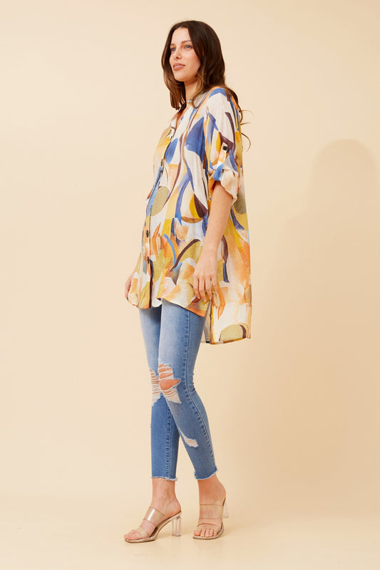 PATIA ABSTRACT PRINT SHIRT