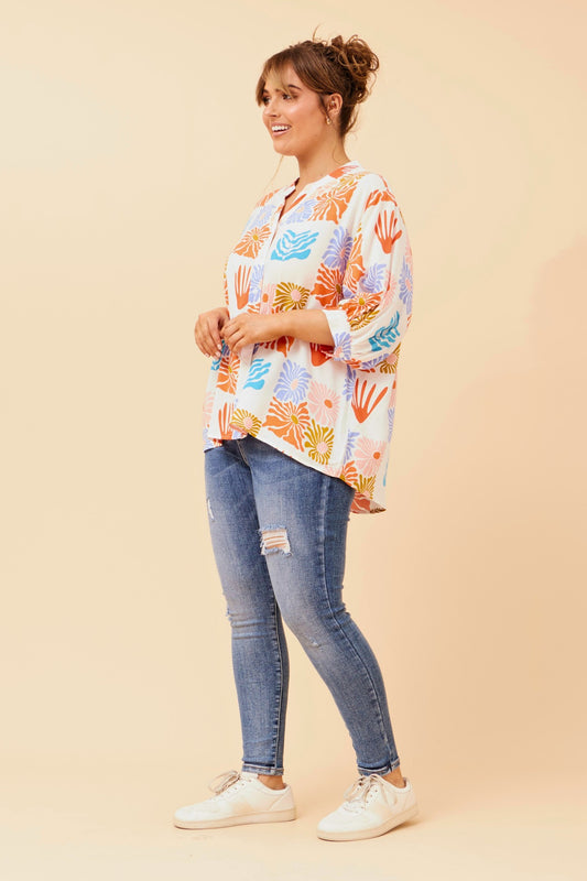 BELINA WANDERLUST PRINT SHIRT