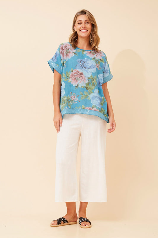 SOULA FLORAL PRINT TOP