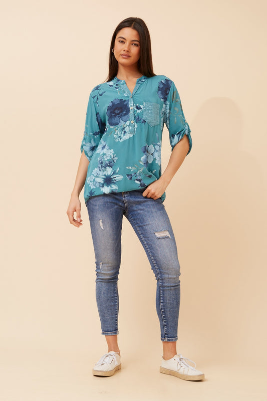 ROSETTA FLORAL TOP
