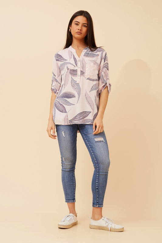 ROSETTA LINEN BLEND TOP