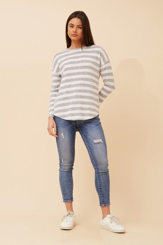 EVA STRIPE PRINT TOP