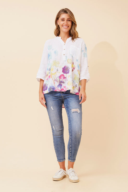 ROSETTA FLORAL TOP